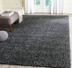 Elegant grey Shaggy Living Carpet